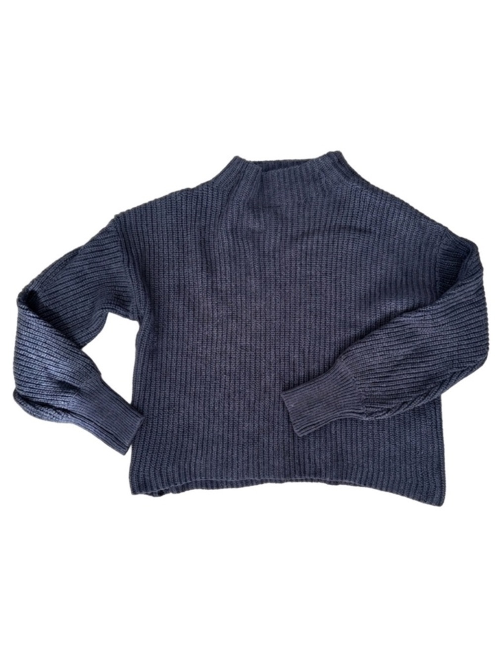Women’s Dynamite Navy Blue Turtleneck Knit Sweater Size Medium